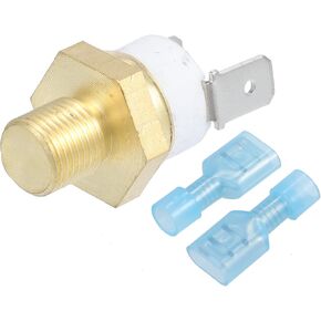 X AUTOHAUX Universal Automotive Radiator Engine Cooling Fan Temperature Thermo Sensor Switch 1/8'' NPT 165-180 Degrees on 144 Degrees Off