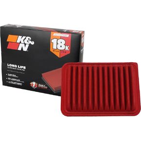 K&N Engine Air Filter: Long Life 18,000 Mile Replacement Air Filter: Compatible with 2006-2017 Toyota/Lexus (Camry, Venza, ES250), KNA-2370