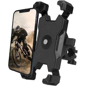 Bike Motorcycle Phone Holder Mount,[1s Lock Up and Release],Bicycle Handlebar Phone Holder, for Electric Scooter, Motorcycle Accessories for iPhone 15 14 13 12 Plus/Pro Max/Mini, 4.7-6.8" Smartphone