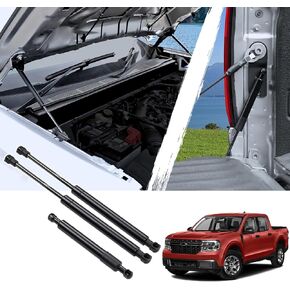 Mabett غطاء محرك السيارة رفع دعم الدعامات الصدمات الباب الخلفي المثبط لفورد مافريك 2022-2025 الملحقات، الغاز الربيع صدمة الدعامات الباب الخلفي المثبط صالح مافريك (2 قطعة غطاء محرك السيارة الأمامي + 1 قطعة مجموعة الباب الخلفي) in Kuwait