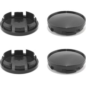 4Pcs Wheel Center Caps for Subaru Audi Wheel Rim Outer 61mm(2.4in) Inner 55.5mm(2.18in) Black Hub Caps, Replacement 28821AE000