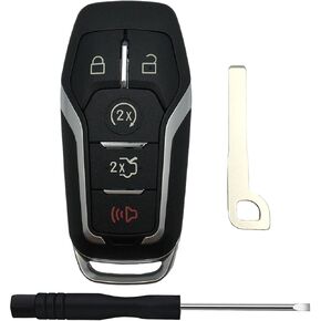 Replacement Keyless Entry Remote Key Fob Shell Case for Ford F150/F250 2015 2016 2017 Car Key Fob Cover (5 Button-B)