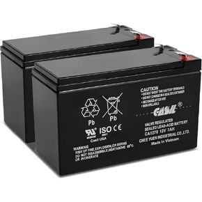 Casil 12V 8Ah Replacement Battery Compatible with APC Back-UPS ES BE550G 2 Pack