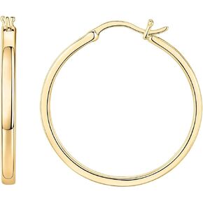 14K Gold Hoop Earrings for Women 14K Gold Earrings Lightweight Earrings Hoops 20mm/40mm/60mm