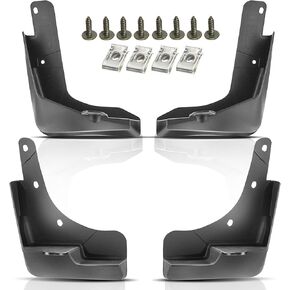 YHTAUTO Mud Flaps Splash Guards Replacement for Nissan Rogue X-Trail 2014-2019 Sport Utility, Mudguards Mudflaps Accessories for Cars Wheel Protector with Hardware Kit, Front & Rear LH RH, 4Pcs Set