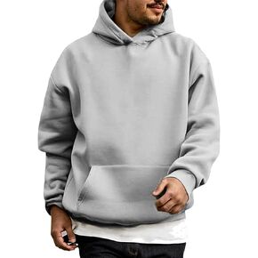 Hoodies for Men Oversized Mens Hoodies Long Sleeve Pullover Sweatshirts With Pockets Fall Winter Streetwear