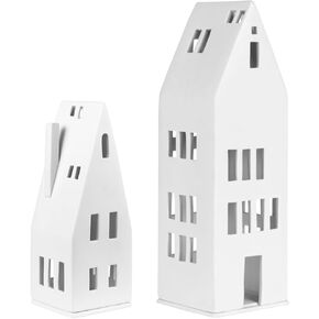 Porcelain Village House Set - 2 Pieces