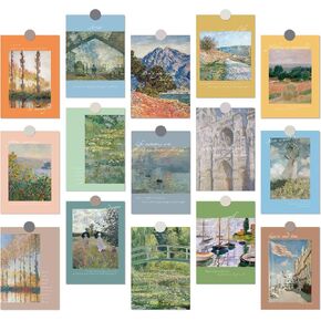 30 Pcs Danish Pastel Room Decor Aesthetic Wall Collage Kit, Art Prints Wall Decor Posters for Bedroom Pictures for Dorm Decor Nature Stickers