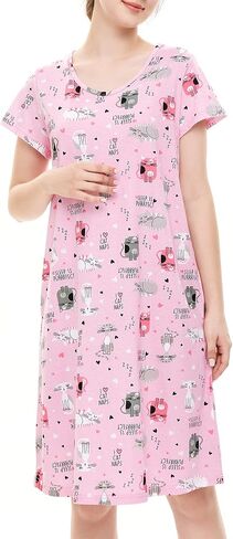 Zando Night Gowns for Adult Women Night Gown Women's Nightgowns & Sleepshirts Cotton Nightgowns for Women Nightgown in Saudi Arabia