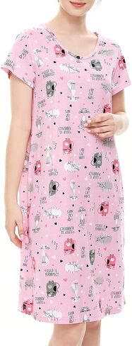 Zando Night Gowns for Adult Women Night Gown Women's Nightgowns & Sleepshirts Cotton Nightgowns for Women Nightgown in Saudi Arabia