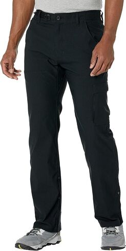 بنطلون PrAna Stretch Zion II - بنطلون للرجال - مقاس نحيف - جيوب خلفية - جيب جانبي بغطاء متعدد الاستخدامات أسود 34 34 in Kuwait