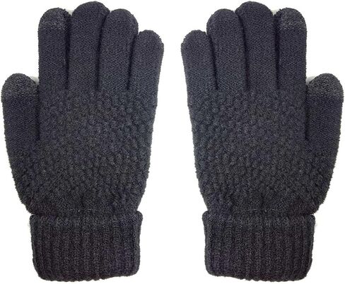 HINDAWI Womens Winter Hat and Gloves Set for Girls Wool Knit Skull Cap with Visor in Kuwait