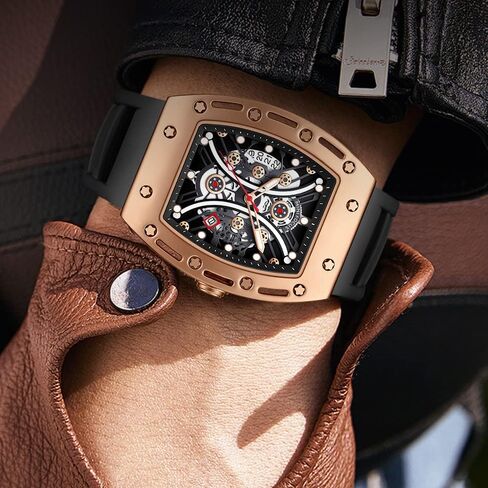 AIMES Watch Wristwatch for Men Fashion Casual Cool Big Dial Watch Luminous Waterproof Sport Analog Quartz Business Mens Watches Silicon Strap Dress Watch in Saudi Arabia