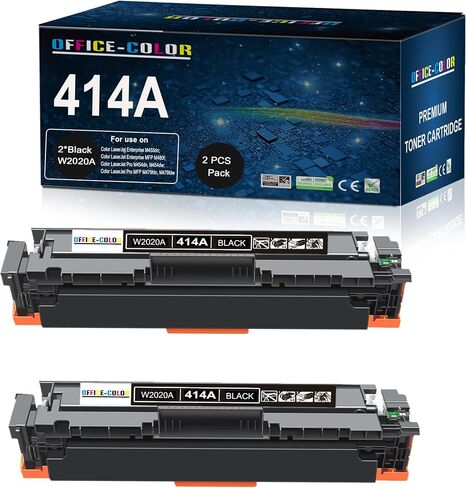 قطعتان بديلتان لخرطوشة الحبر الأسود HP 206A 206X مع أحدث شريحة، W2110X لطابعة HP Color Laser Jet Pro MFP M283cdw M283fdw M282nw M255dw، M255nw in Saudi Arabia