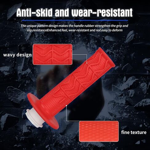 nibbi 7/8“ Throttle Grips 22mm Integrated Throttle Handlebar for Pit Bike Dirt Bike ATV in Saudi Arabia