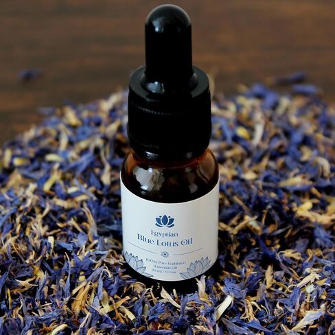 Luxury Pure Blue Lotus Oil for Ultimate Relaxation and Beauty | 10ml | 0.3 oz - Aroma, Calming | Skin Care | Meditation | Yoga | Sleep in Saudi Arabia