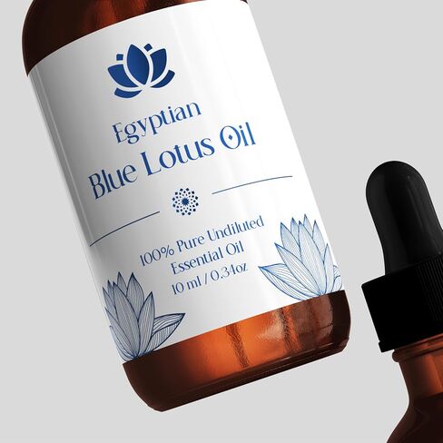 Luxury Pure Blue Lotus Oil for Ultimate Relaxation and Beauty | 10ml | 0.3 oz - Aroma, Calming | Skin Care | Meditation | Yoga | Sleep in Saudi Arabia
