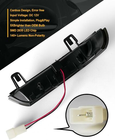 LED Side Mirror Turn Signal Lights Compatible with GTI MK5 2004 2005 2006 2007 2008 VW Golf 5 2003-2008 for Jetta MK5 2006-2011 Amber Dynamic Sequential Lamps Smoked Lens in Saudi Arabia