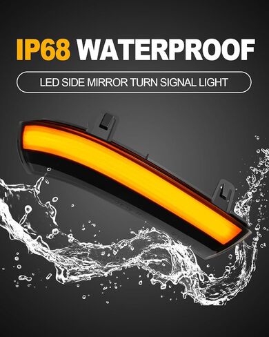 LED Side Mirror Turn Signal Lights Compatible with GTI MK5 2004 2005 2006 2007 2008 VW Golf 5 2003-2008 for Jetta MK5 2006-2011 Amber Dynamic Sequential Lamps Smoked Lens in Saudi Arabia