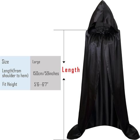 VGLOOK Unisex Hooded Halloween Christmas Cloak Costumes Party Cape in Kuwait