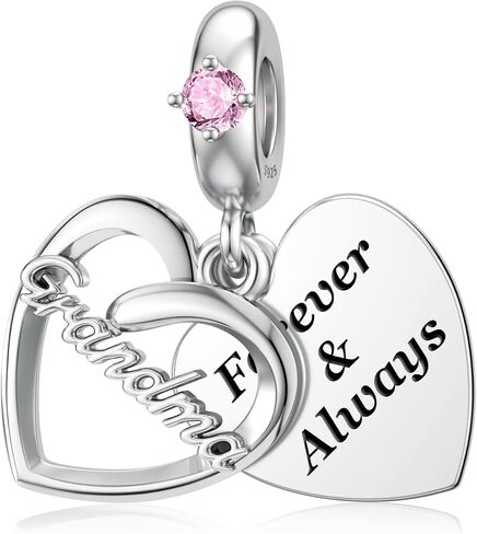 DALARAN Sister Mother Daughter Wife Charms for Bracelet Forever Always Love Charm for Birthday Christmas Sterling Silver Dangle Charm in Kuwait
