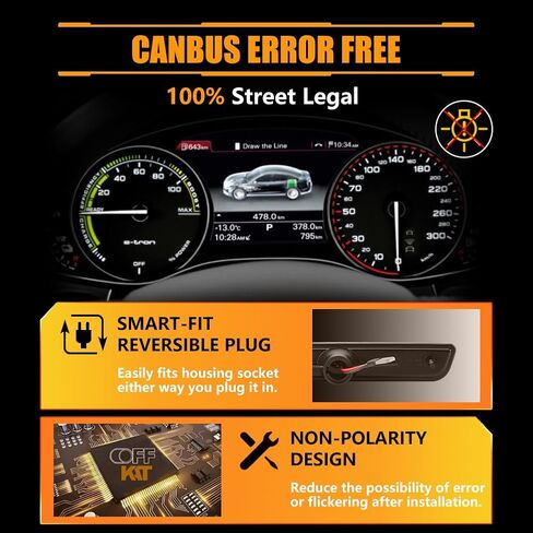 مصابيح LED جانبية للحاجز الأمامي لسيارة Fo-rd Mus-tang 2010-2014، مصابيح علامة جانبية بعدسة شفافة Mus-tang، [فائقة السطوع] علامات جانبية LED بيضاء أضواء إشارة الانعطاف، قطعتان in Kuwait