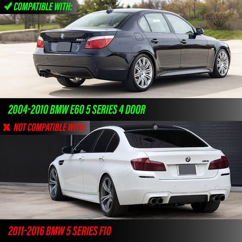 USR 04-10 5-Series E60 Side Marker Light – SMOKE Side Marker Lamps (Left + Right) Pair - Compatible with 2004-2010 BMW 5 Series E60/E61 4D Sedan & 5D Wagon All Models (SMOKED SIDE MARKER LIGHTS) in Kuwait