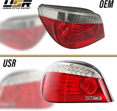 USR 04-10 5-Series E60 Side Marker Light – SMOKE Side Marker Lamps (Left + Right) Pair - Compatible with 2004-2010 BMW 5 Series E60/E61 4D Sedan & 5D Wagon All Models (SMOKED SIDE MARKER LIGHTS) in Kuwait