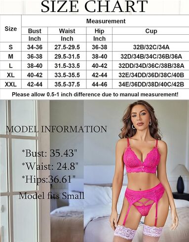 Avidlove Women Garter Lingerie Set 3 Piece Lace Bra and Panty Set with Garter Blet Sexy Bralette Set in Kuwait