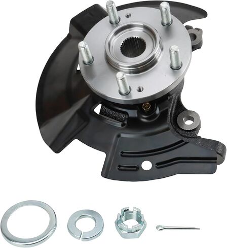 TRQ Front Drivetrain Kit CV Axle Shaft Assembly Steering Knuckle Assembly Kit Compatible with 2011-2013 Hyundai Sonata in Saudi Arabia