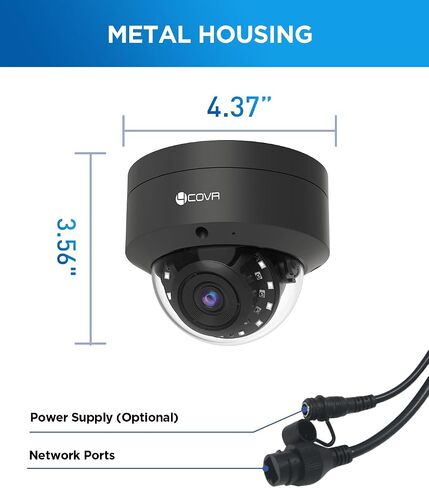 5MP PoE Security Camera, Outdoor Vandal Wired Surveillance Dome IP Camera with Mic, IK10 Vandal-Proof IP67, Smart Human/Vehicle Detection, 100ft HD Night Vision, 2.8mm Lens, LY54AX5MA(NOT PTZ) in Saudi Arabia