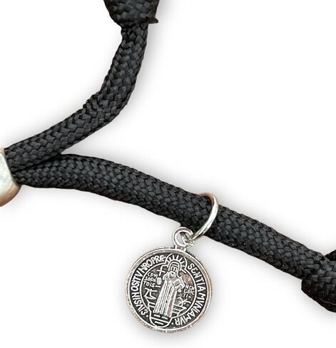 MUNIFICENCE Christian Catholic Blessing String Bracelet Prayer Rosary Paracord Protection Medals Jewlery for Men and Women/Pulsera Rosario Hilo Paracord Verde Adultos Hombres y Mujeres in Kuwait