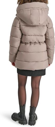 DKNY Women's Anorak-Waist Hooded Puffer in Saudi Arabia