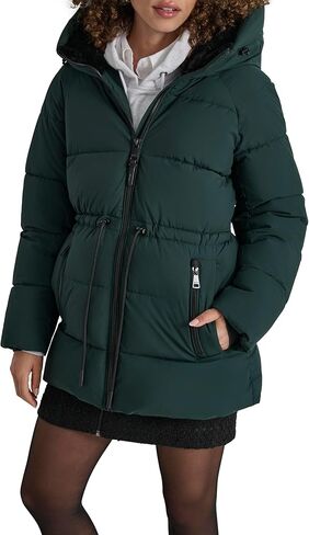 DKNY Women's Anorak-Waist Hooded Puffer in Saudi Arabia