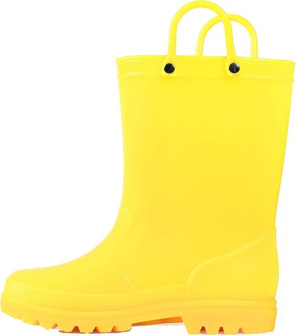 K KomForme Kids Girls & Boys Rain Boots with Easy-on Handles Waterproof Outdoors in Saudi Arabia