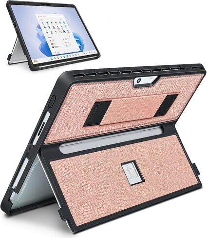 Case fit Microsoft Surface Pro 11 /Surface Pro 10 /Surface Pro 9 /Surface Pro 8 13-Inch, with Stent Cover, Hand Strap, All-in-one Rugged Case Compatible with Type Cover Keyboards, Blue in Saudi Arabia
