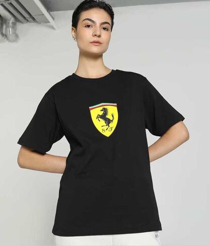 تي شيرت PUMA نسائي قياسي بنمط فيراري جرافيك كبير الحجم، أسود in Saudi Arabia