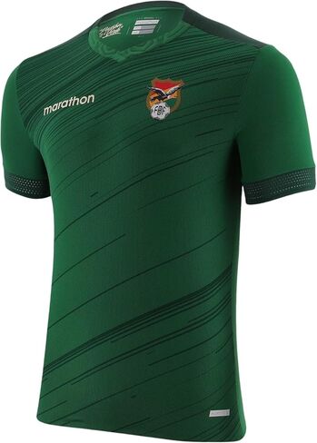 Official Bolivia National Soccer Jersey, Green, 2024 Current Edition - Camiseta Original y Actual Selección Boliviana in Saudi Arabia