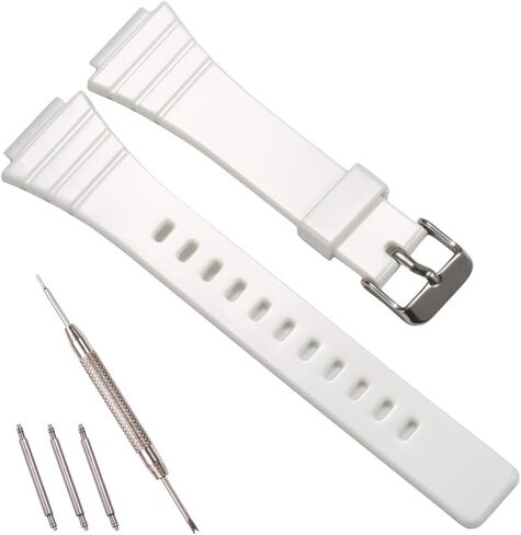 Replacement Resin Strap Compatible with Casio W-215H W215H Watch Band Waterproof Rubber Watch Accessories in Saudi Arabia