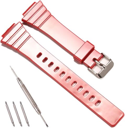 Replacement Resin Strap Compatible with Casio W-215H W215H Watch Band Waterproof Rubber Watch Accessories in Saudi Arabia