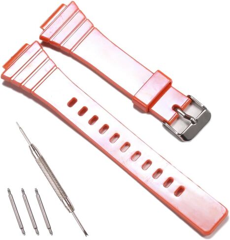 Replacement Resin Strap Compatible with Casio W-215H W215H Watch Band Waterproof Rubber Watch Accessories in Saudi Arabia