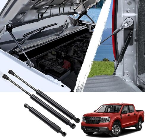 Mabett غطاء محرك السيارة رفع دعم الدعامات الصدمات الباب الخلفي المثبط لفورد مافريك 2022-2025 الملحقات، الغاز الربيع صدمة الدعامات الباب الخلفي المثبط صالح مافريك (2 قطعة غطاء محرك السيارة الأمامي + 1 قطعة مجموعة الباب الخلفي) in Kuwait