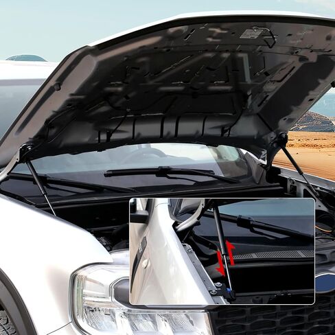 Mabett غطاء محرك السيارة رفع دعم الدعامات الصدمات الباب الخلفي المثبط لفورد مافريك 2022-2025 الملحقات، الغاز الربيع صدمة الدعامات الباب الخلفي المثبط صالح مافريك (2 قطعة غطاء محرك السيارة الأمامي + 1 قطعة مجموعة الباب الخلفي) in Kuwait