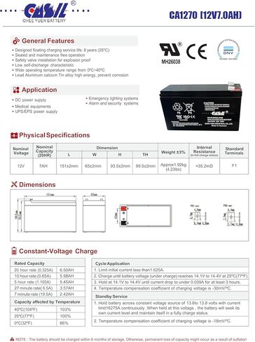 Casil 12V 8Ah Replacement Battery Compatible with APC Back-UPS ES BE550G 2 Pack in Saudi Arabia