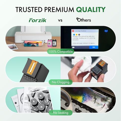 مجموعة خرطوشة حبر 952XL متوافقة مع Forzik لخراطيش حبر HP 952 952XL تعمل مع طابعة OfficeJet Pro 7740 8710 8720 8210 8725 8740 (أسود، سماوي، أصفر، أرجواني، 4 عبوات) in Saudi Arabia