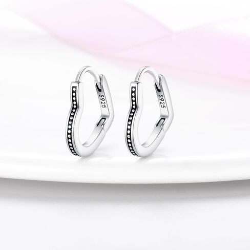 925 Sterling Silver Hoop Earrings for Women Dangle Earrings Huggie Earrings Hypoallergenic Earrings Gifts for Women in Saudi Arabia