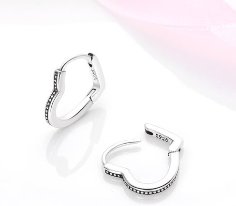 925 Sterling Silver Hoop Earrings for Women Dangle Earrings Huggie Earrings Hypoallergenic Earrings Gifts for Women in Saudi Arabia