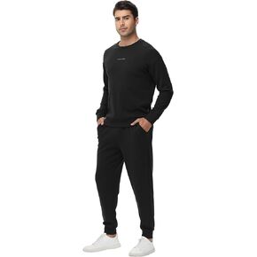 WiWi Men's Tracksuit Athletic Sweatsuits Long Sleeve 2 Piece Outfit Running Jogging Casual Loungwear Sport Suit Sets S-XXL