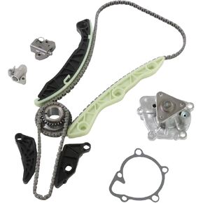 Timing Chain Kit Water Pump 1207180 AW6038 Fits for 2011-2010 Sebring 2009-13 Journey DOHC 2.4L Engine Water Pump Timing Chain Kit