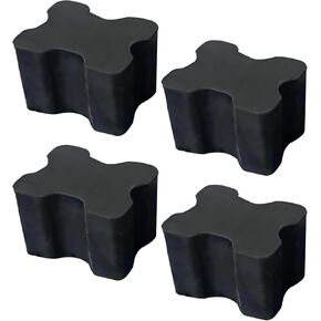 4 PCS Car Front Coil Spring Shock-absorbing Pads, 1" to 1.5" Front Coil Spring Lift Booster, Rubber High Temperature Resistant Modification Accessories, Universal for Cars (Black)